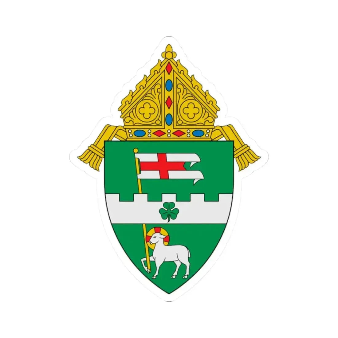 Diocese of Paterson - STICKER Vinyl Kiss-Cut Decal 2 Inch White - The Sticker Space