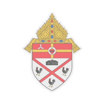 Diocese of Pensacola Tallahassee - STICKER Vinyl Kiss-Cut Decal 3 Inch Transparent - The Sticker Space