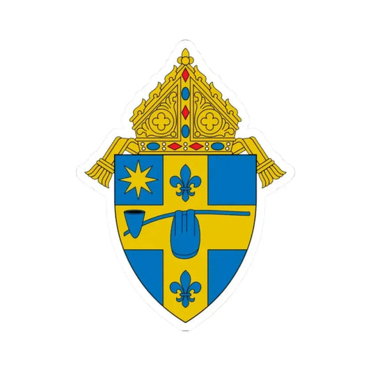 Diocese of Peoria - STICKER Vinyl Kiss-Cut Decal 2 Inch White - The Sticker Space