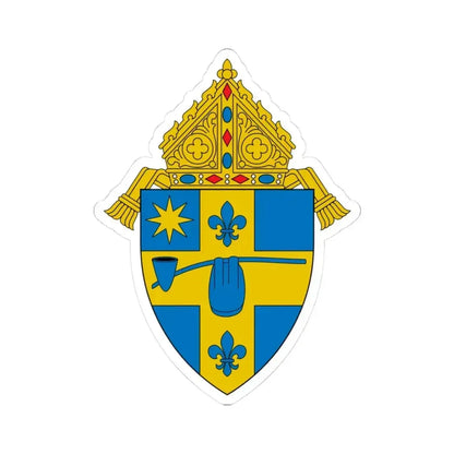 Diocese of Peoria - STICKER Vinyl Kiss-Cut Decal 3 Inch White - The Sticker Space