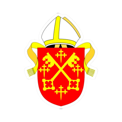 Diocese of Peterborough arms (England) (Coat of Arms) STICKER Vinyl Kiss-Cut Decal 2 Inch White - The Sticker Space