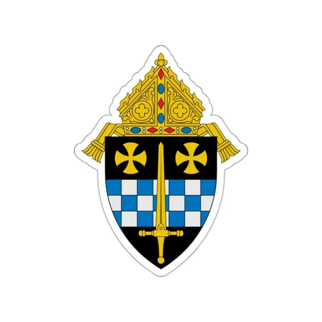 Diocese of Pittsburgh - STICKER Vinyl Die-Cut Decal White Die-Cut 2 Inch - The Sticker Space