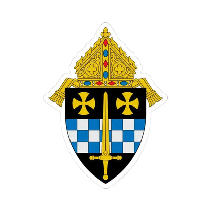 Diocese of Pittsburgh - STICKER Vinyl Kiss-Cut Decal 3 Inch White - The Sticker Space