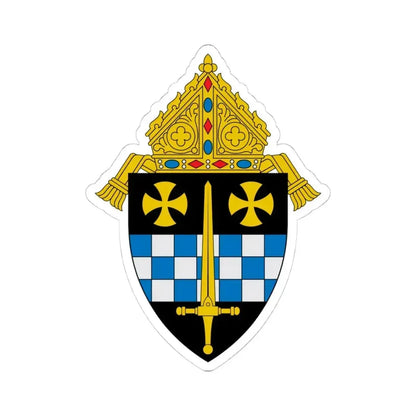 Diocese of Pittsburgh - STICKER Vinyl Kiss-Cut Decal 4 Inch White - The Sticker Space