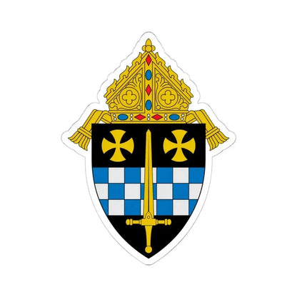 Diocese of Pittsburgh - STICKER Vinyl Kiss-Cut Decal 6 Inch White - The Sticker Space