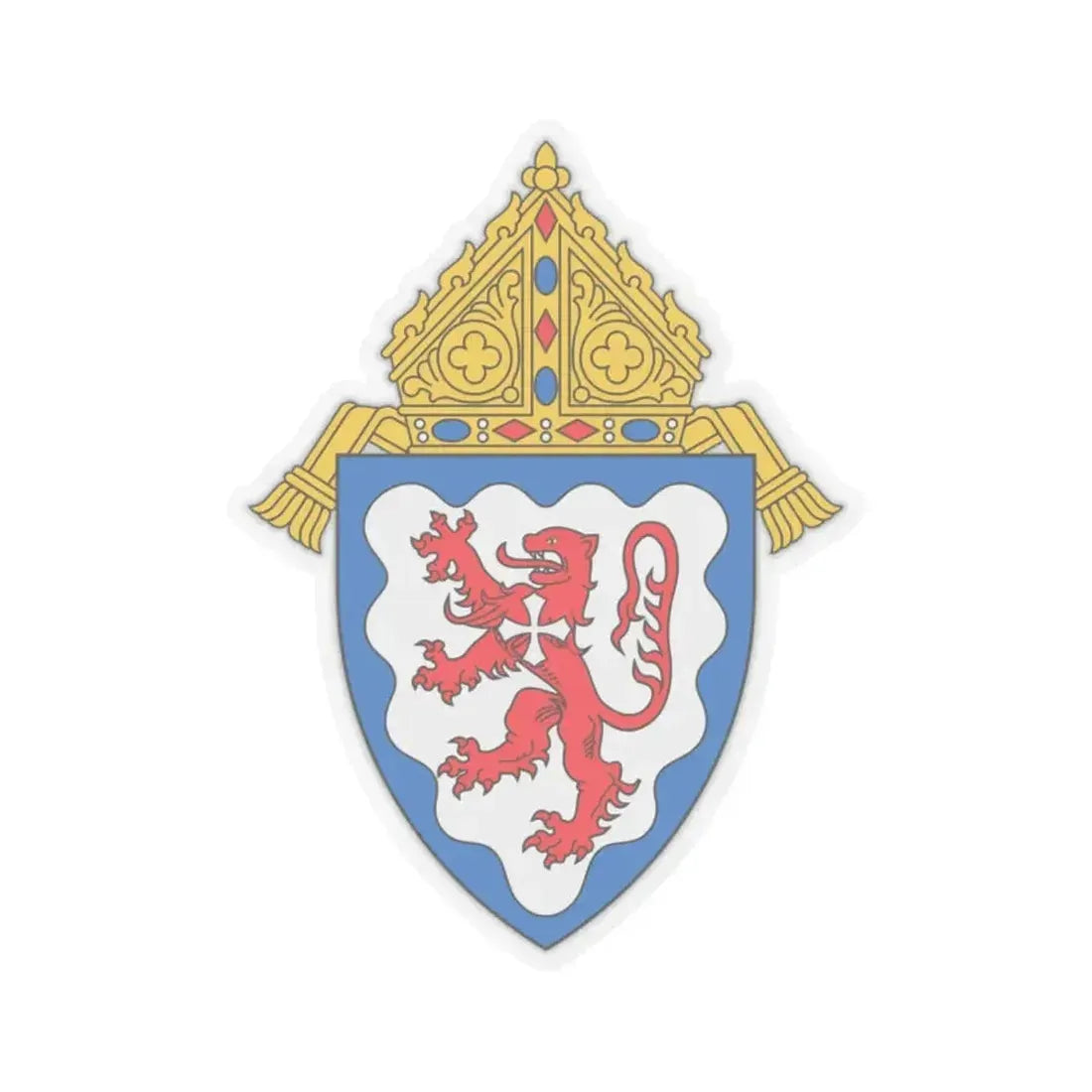 Diocese of Ponce - STICKER Vinyl Kiss-Cut Decal 2 Inch Transparent - The Sticker Space
