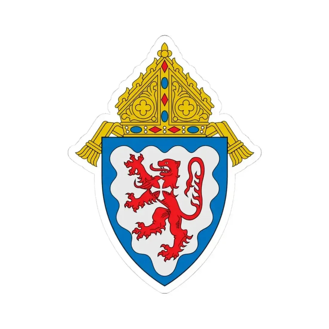 Diocese of Ponce - STICKER Vinyl Kiss-Cut Decal 3 Inch White - The Sticker Space