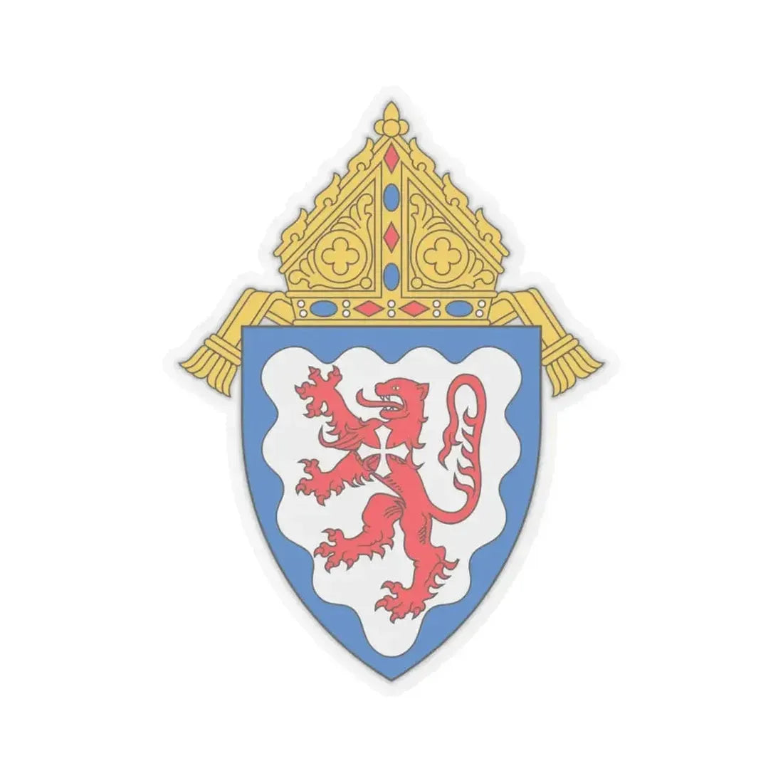 Diocese of Ponce - STICKER Vinyl Kiss-Cut Decal 4 Inch Transparent - The Sticker Space