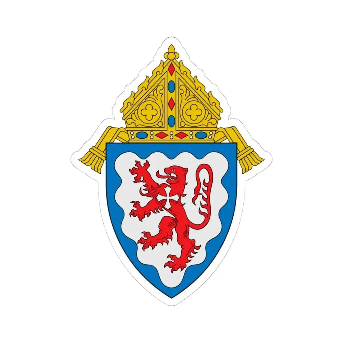 Diocese of Ponce - STICKER Vinyl Kiss-Cut Decal 4 Inch White - The Sticker Space