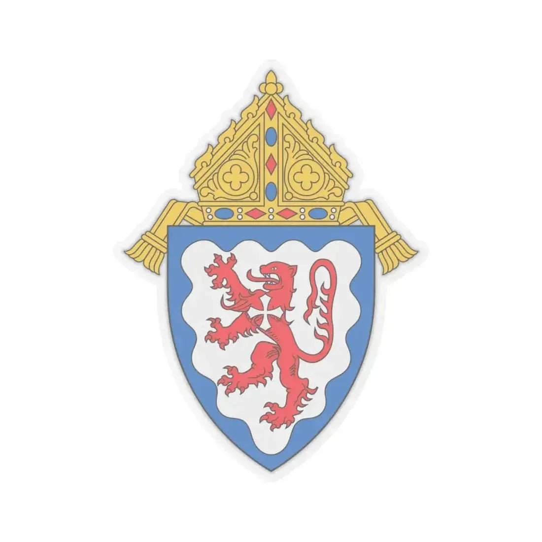 Diocese of Ponce - STICKER Vinyl Kiss-Cut Decal 6 Inch Transparent - The Sticker Space
