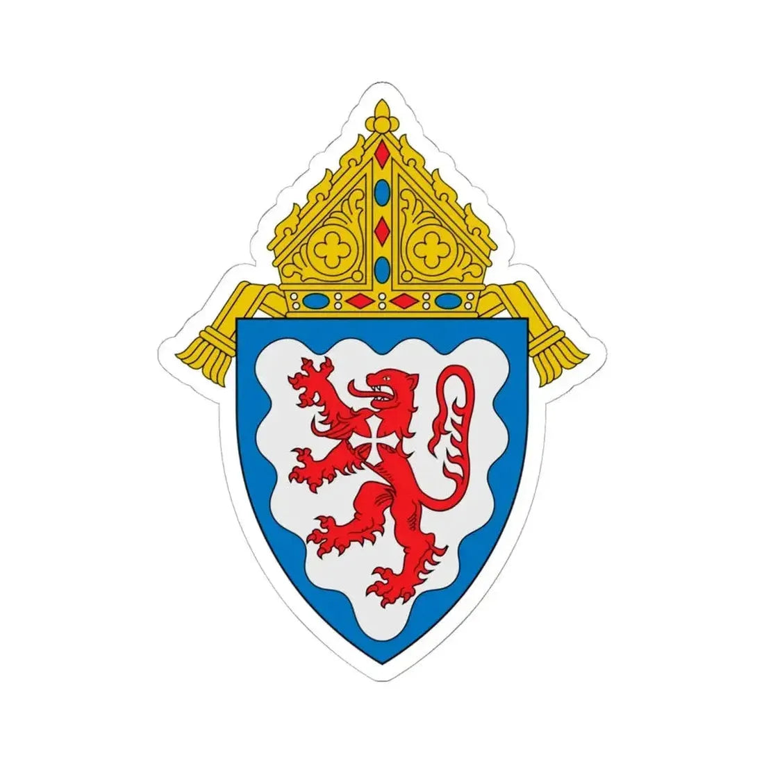 Diocese of Ponce - STICKER Vinyl Kiss-Cut Decal 6 Inch White - The Sticker Space
