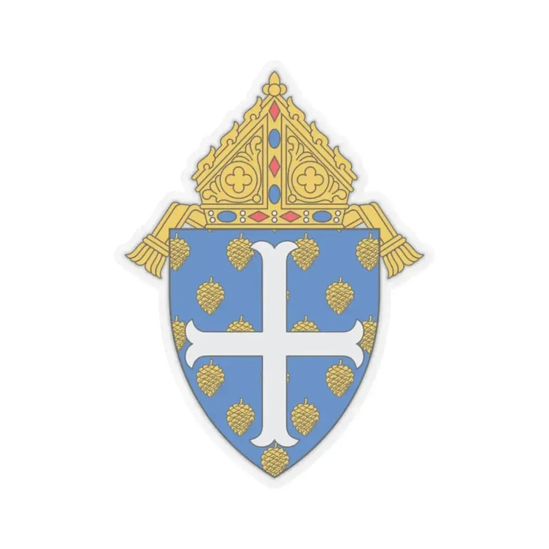 Diocese of Portland - STICKER Vinyl Kiss-Cut Decal 2 Inch Transparent - The Sticker Space