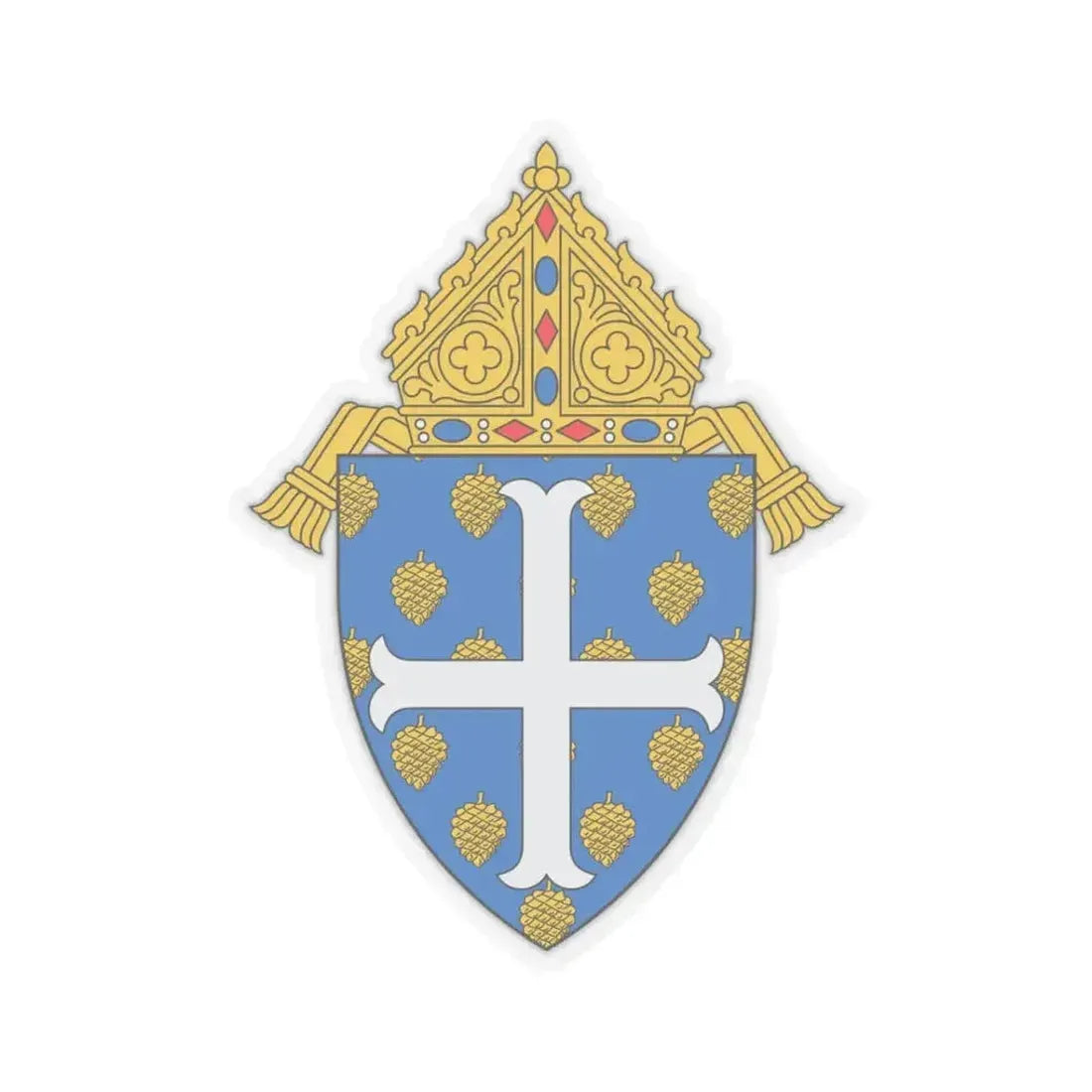 Diocese of Portland - STICKER Vinyl Kiss-Cut Decal 3 Inch Transparent - The Sticker Space