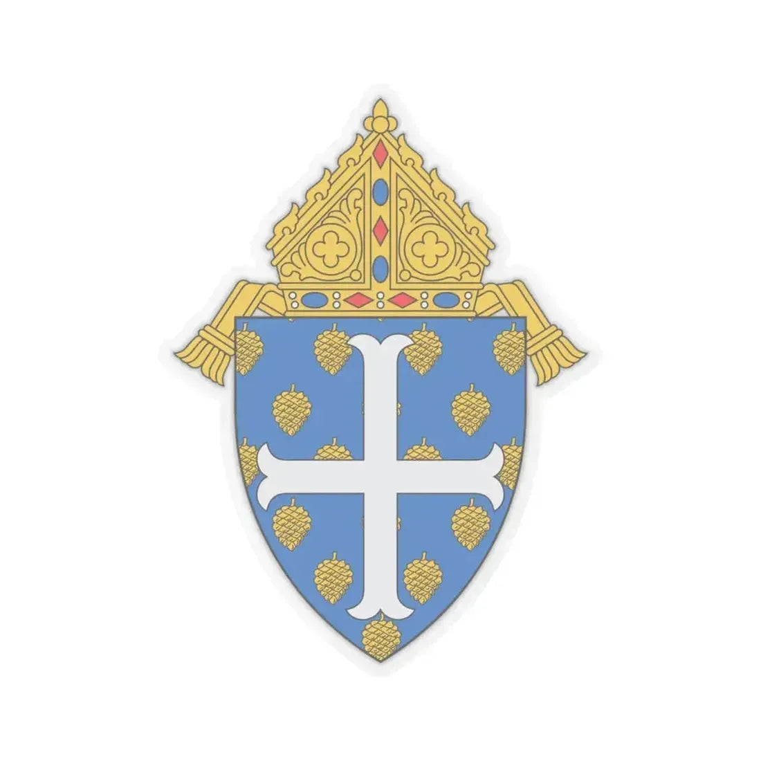 Diocese of Portland - STICKER Vinyl Kiss-Cut Decal 4 Inch Transparent - The Sticker Space