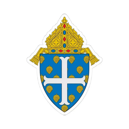 Diocese of Portland - STICKER Vinyl Kiss-Cut Decal 4 Inch White - The Sticker Space