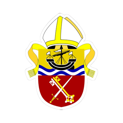Diocese of Portsmouth arms (England) (Coat of Arms) STICKER Vinyl Kiss-Cut Decal 3 Inch White - The Sticker Space