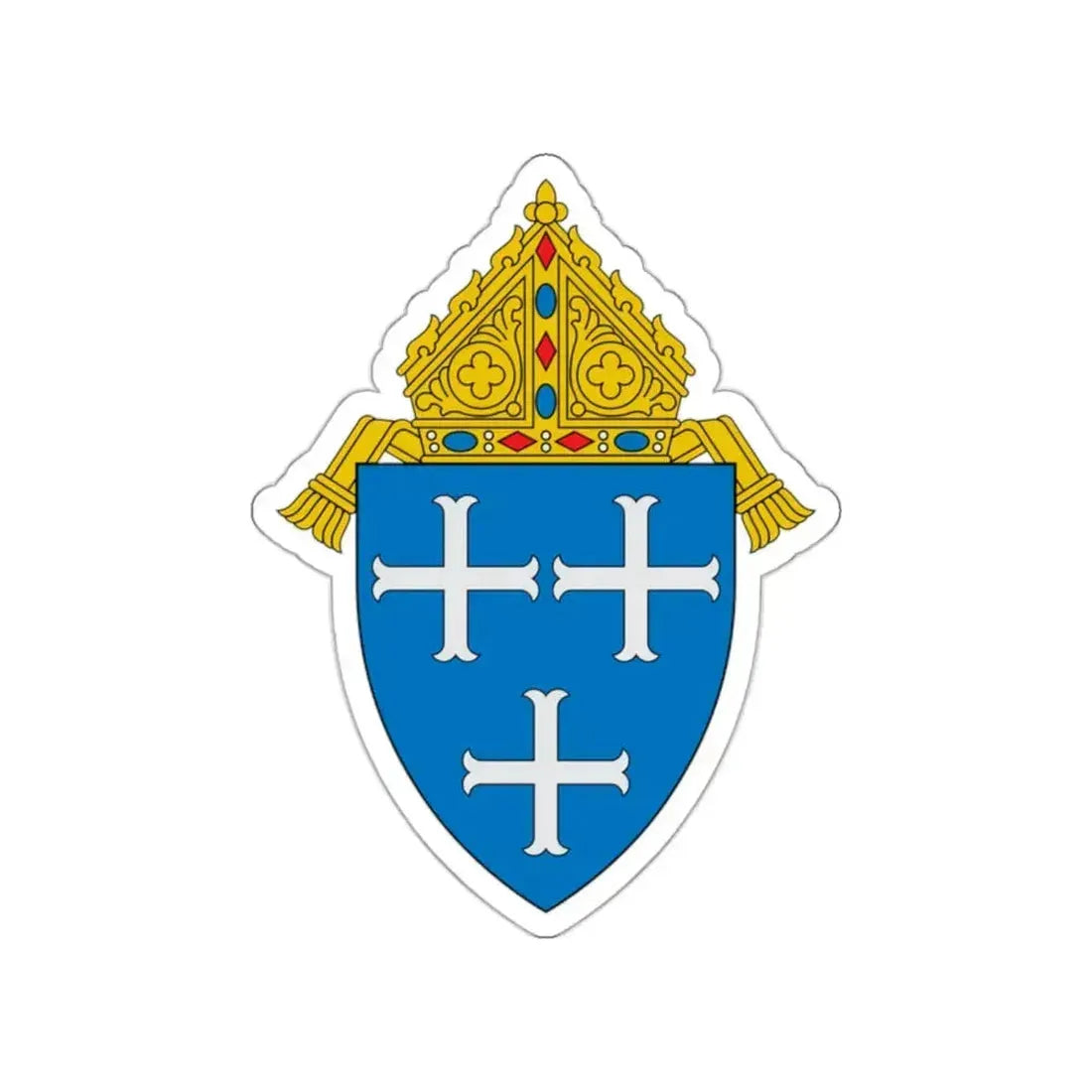 Diocese of Providence - STICKER Vinyl Die-Cut Decal White Die-Cut 2 Inch - The Sticker Space