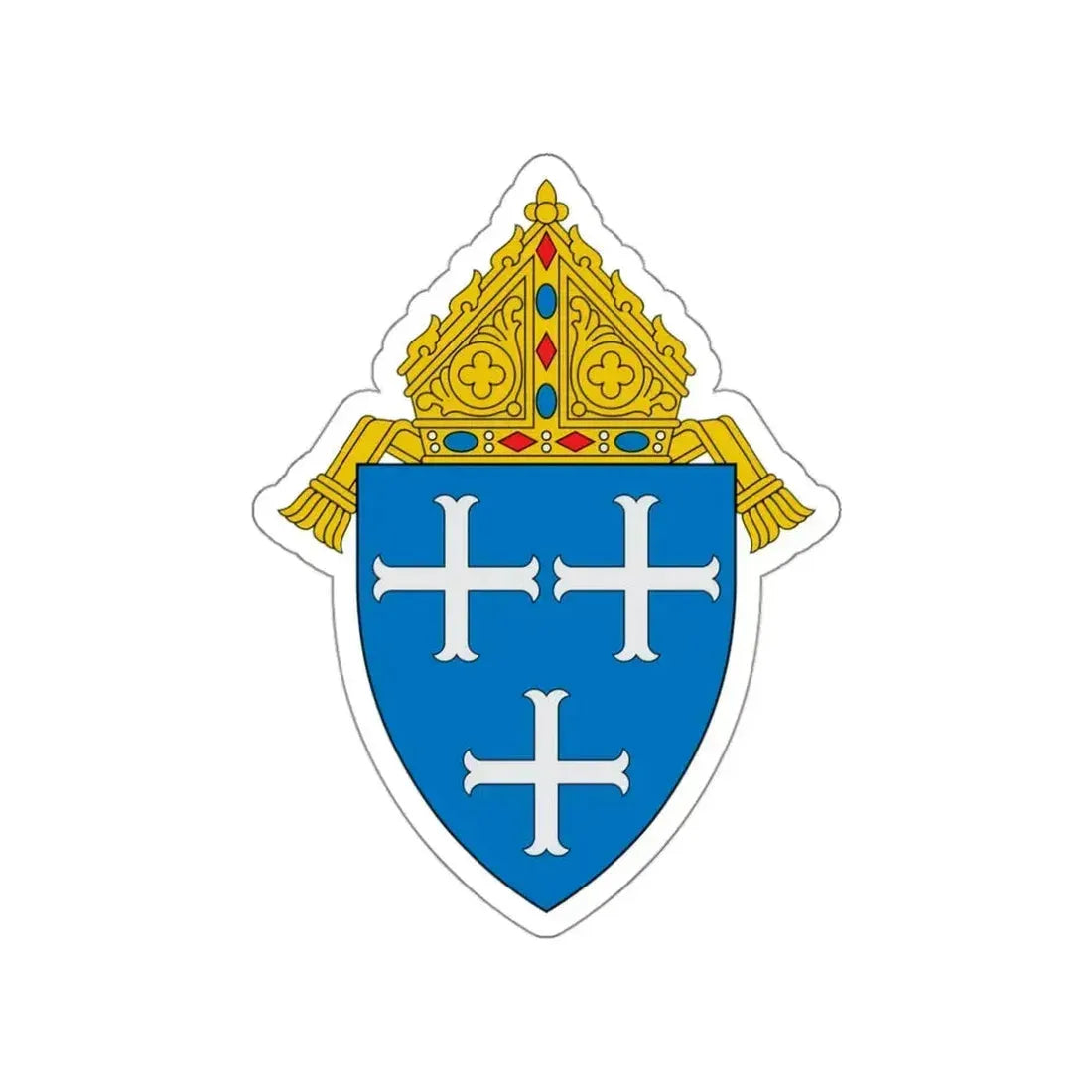 Diocese of Providence - STICKER Vinyl Die-Cut Decal White Die-Cut 3 Inch - The Sticker Space