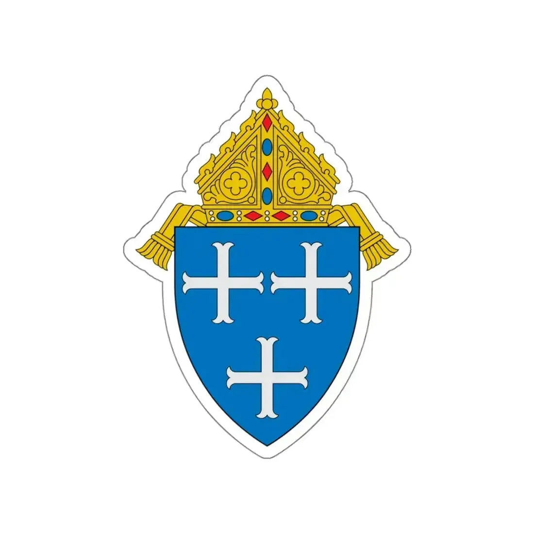 Diocese of Providence - STICKER Vinyl Die-Cut Decal White Die-Cut 5 Inch - The Sticker Space
