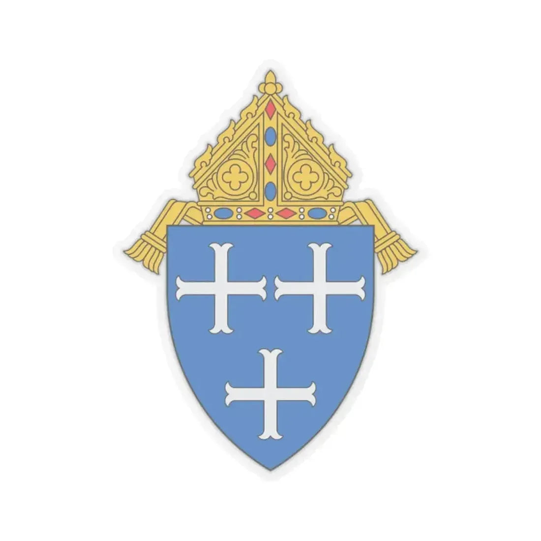Diocese of Providence - STICKER Vinyl Kiss-Cut Decal 2 Inch Transparent - The Sticker Space
