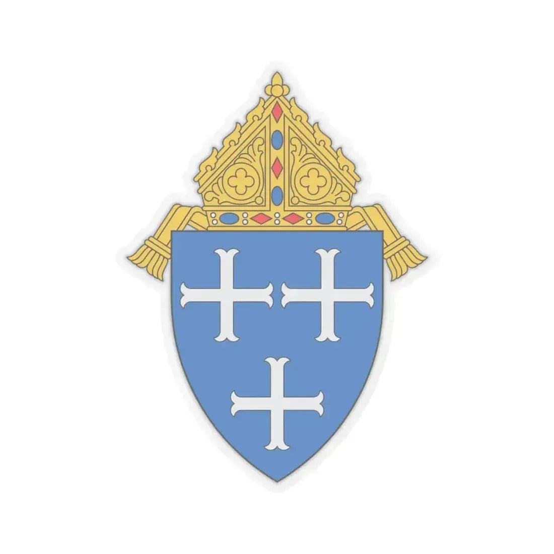 Diocese of Providence - STICKER Vinyl Kiss-Cut Decal 6 Inch Transparent - The Sticker Space