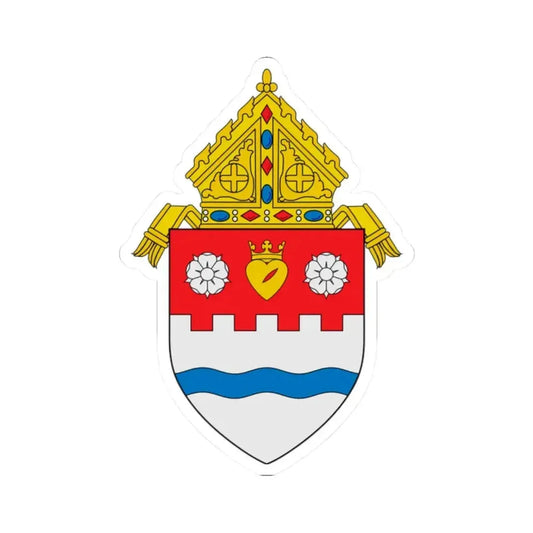 Diocese of Pueblo - STICKER Vinyl Kiss-Cut Decal 2 Inch White - The Sticker Space