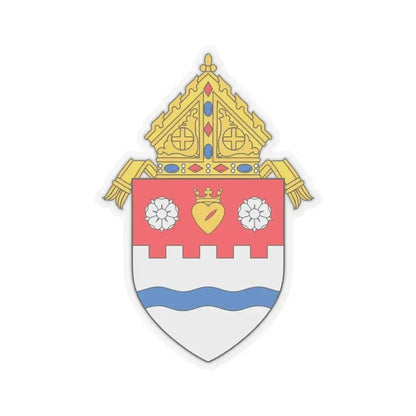 Diocese of Pueblo - STICKER Vinyl Kiss-Cut Decal 3 Inch Transparent - The Sticker Space