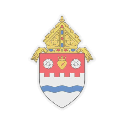 Diocese of Pueblo - STICKER Vinyl Kiss-Cut Decal 4 Inch Transparent - The Sticker Space