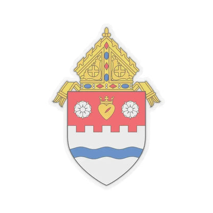 Diocese of Pueblo - STICKER Vinyl Kiss-Cut Decal 6 Inch Transparent - The Sticker Space