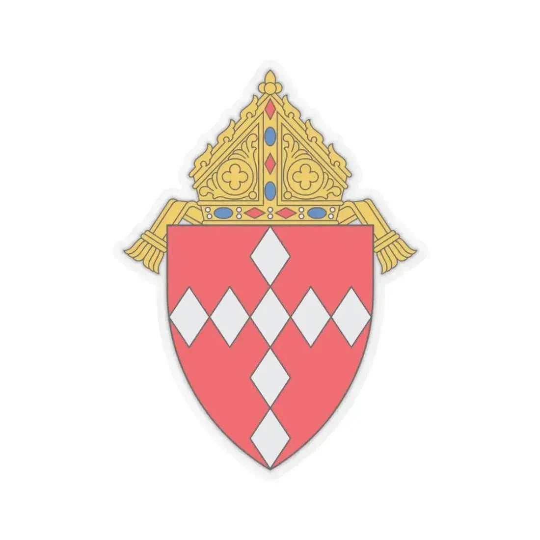 Diocese of Raleigh - STICKER Vinyl Kiss-Cut Decal 3 Inch Transparent - The Sticker Space