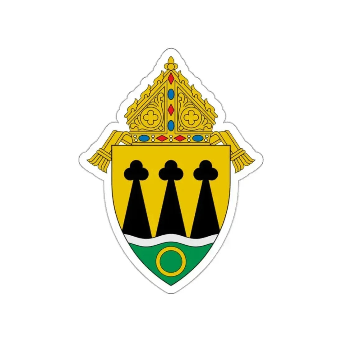 Diocese of Rapid City - STICKER Vinyl Die-Cut Decal White Die-Cut 2 Inch - The Sticker Space