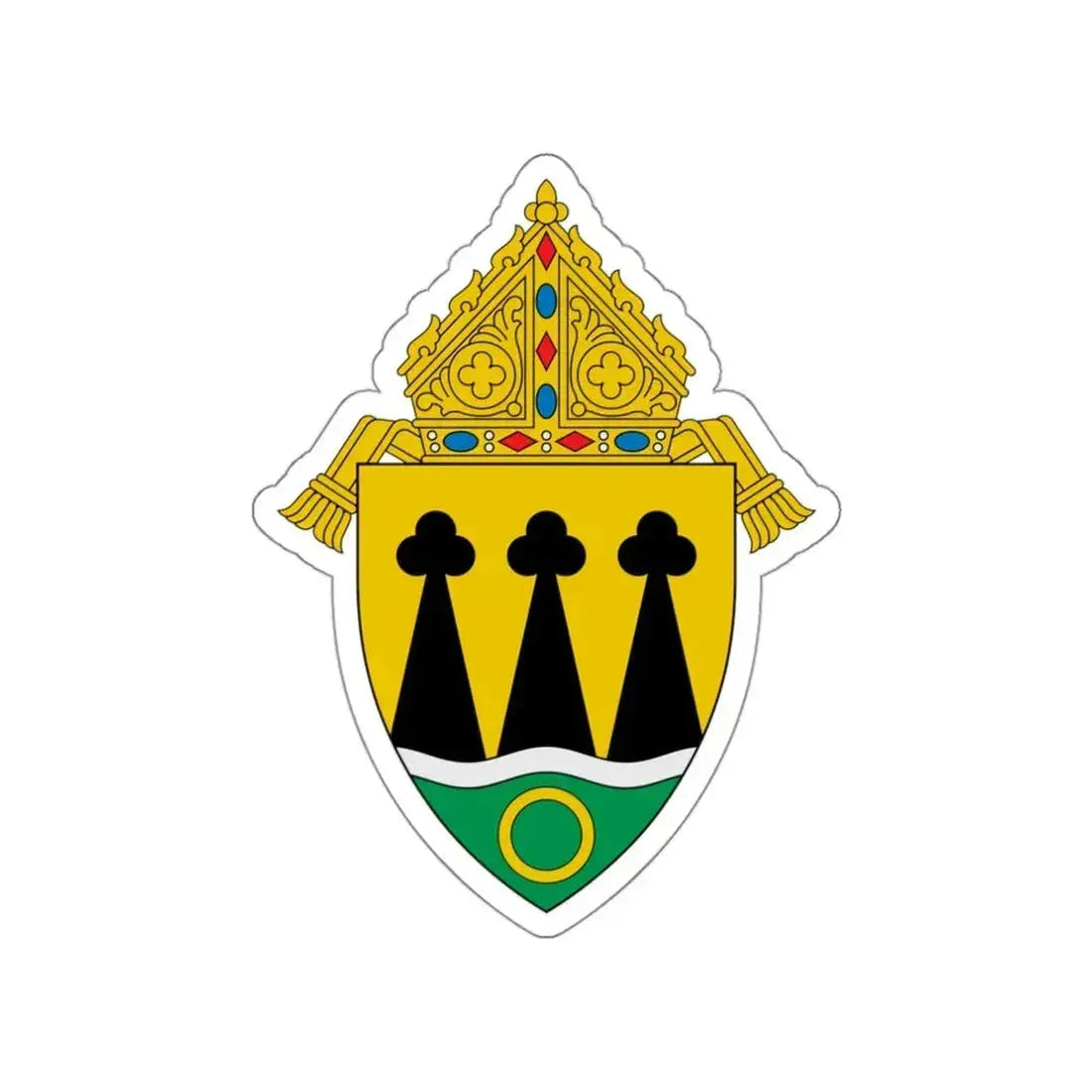 Diocese of Rapid City - STICKER Vinyl Die-Cut Decal White Die-Cut 3 Inch - The Sticker Space