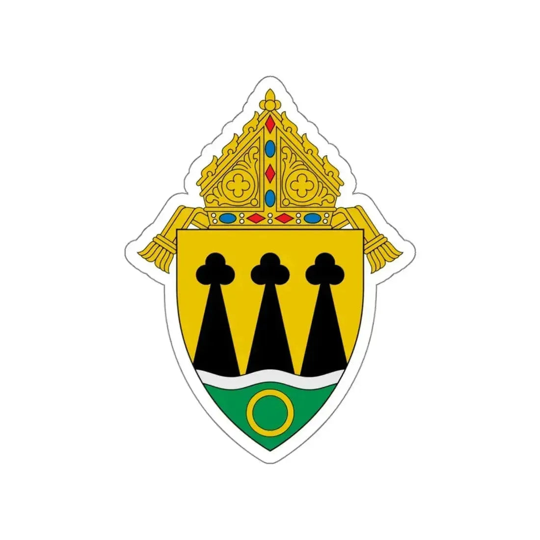 Diocese of Rapid City - STICKER Vinyl Die-Cut Decal White Die-Cut 4 Inch - The Sticker Space