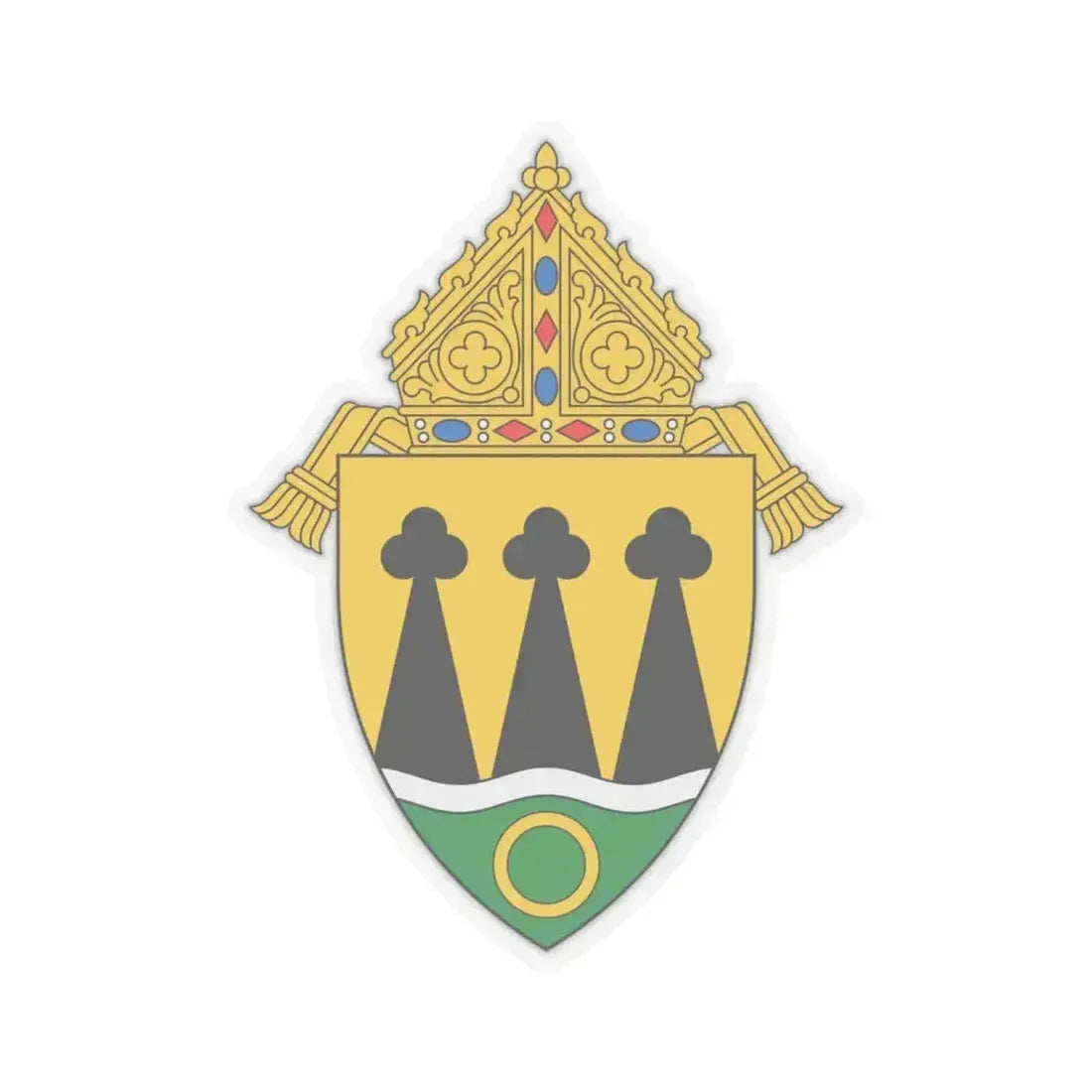 Diocese of Rapid City - STICKER Vinyl Kiss-Cut Decal 6 Inch Transparent - The Sticker Space