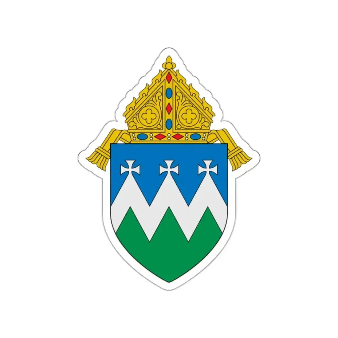 Diocese of Reno - STICKER Vinyl Die-Cut Decal White Die-Cut 2 Inch - The Sticker Space