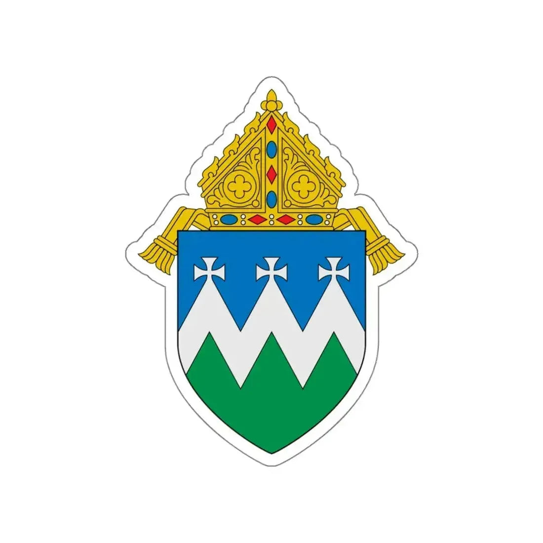 Diocese of Reno - STICKER Vinyl Die-Cut Decal White Die-Cut 6 Inch - The Sticker Space