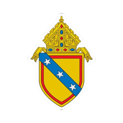 Diocese of Richmond 2 - STICKER Vinyl Kiss-Cut Decal 2 Inch White - The Sticker Space