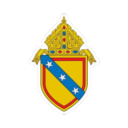 Diocese of Richmond 2 - STICKER Vinyl Kiss-Cut Decal 3 Inch White - The Sticker Space