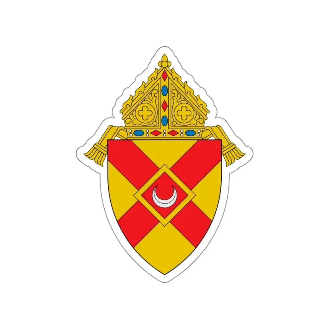 Diocese of Rochester - STICKER Vinyl Die-Cut Decal White Die-Cut 3 Inch - The Sticker Space