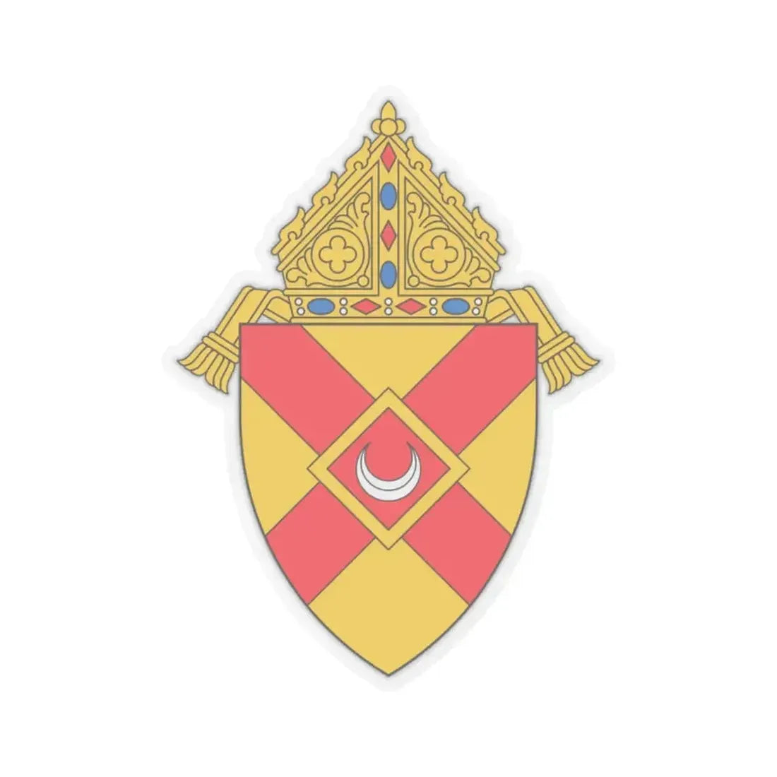 Diocese of Rochester - STICKER Vinyl Kiss-Cut Decal 2 Inch Transparent - The Sticker Space