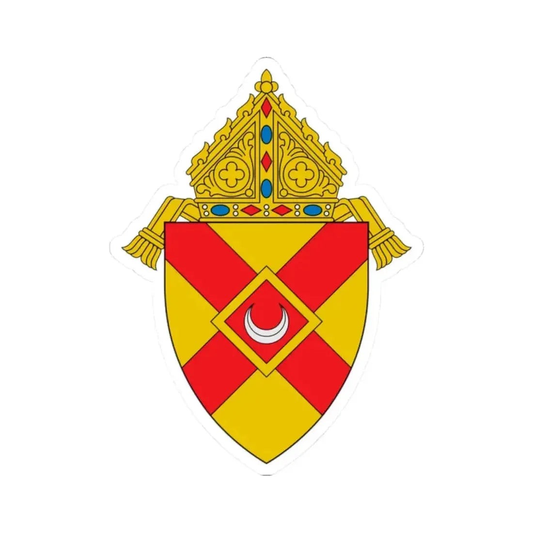 Diocese of Rochester - STICKER Vinyl Kiss-Cut Decal 2 Inch White - The Sticker Space