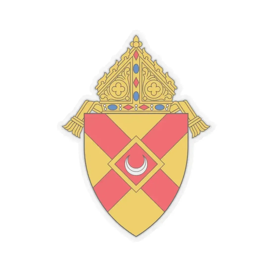Diocese of Rochester - STICKER Vinyl Kiss-Cut Decal 3 Inch Transparent - The Sticker Space