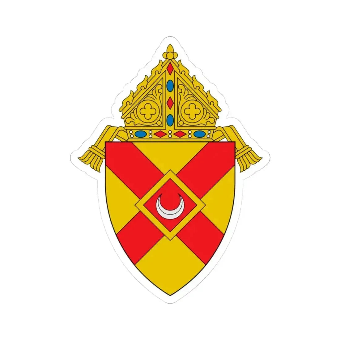 Diocese of Rochester - STICKER Vinyl Kiss-Cut Decal 3 Inch White - The Sticker Space