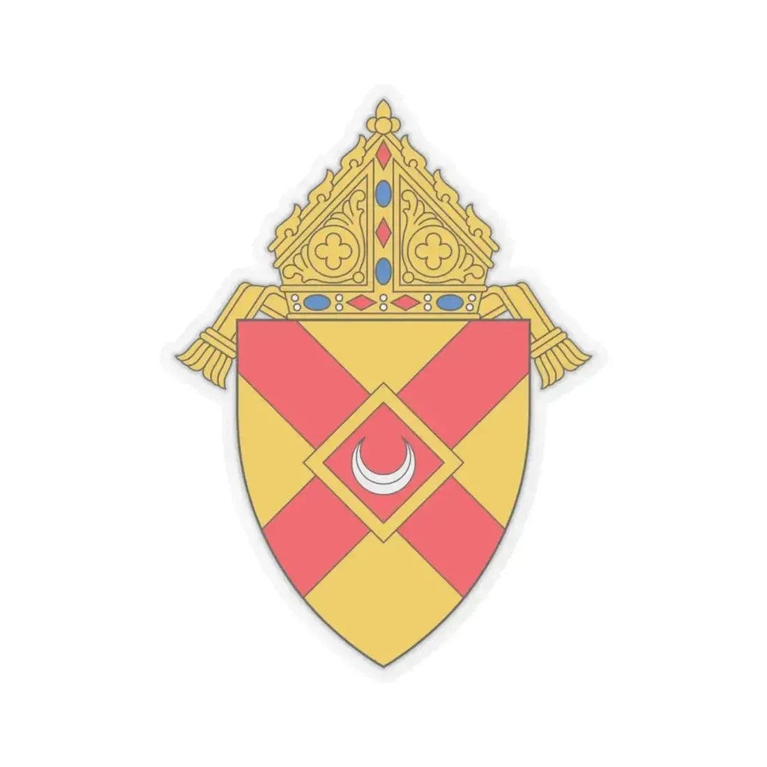 Diocese of Rochester - STICKER Vinyl Kiss-Cut Decal 4 Inch Transparent - The Sticker Space