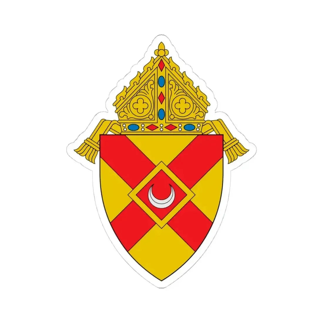 Diocese of Rochester - STICKER Vinyl Kiss-Cut Decal 4 Inch White - The Sticker Space