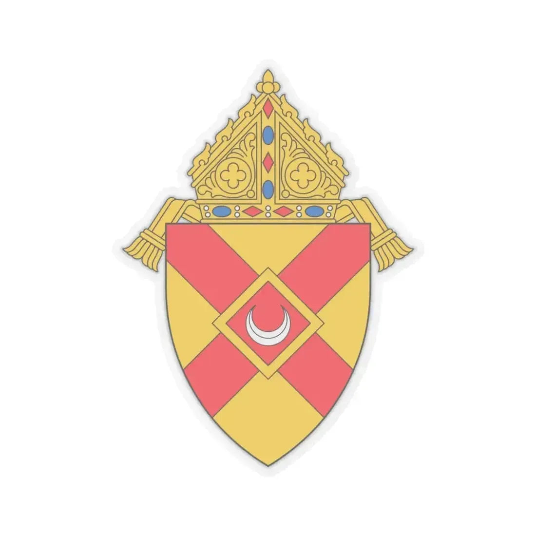 Diocese of Rochester - STICKER Vinyl Kiss-Cut Decal 6 Inch Transparent - The Sticker Space