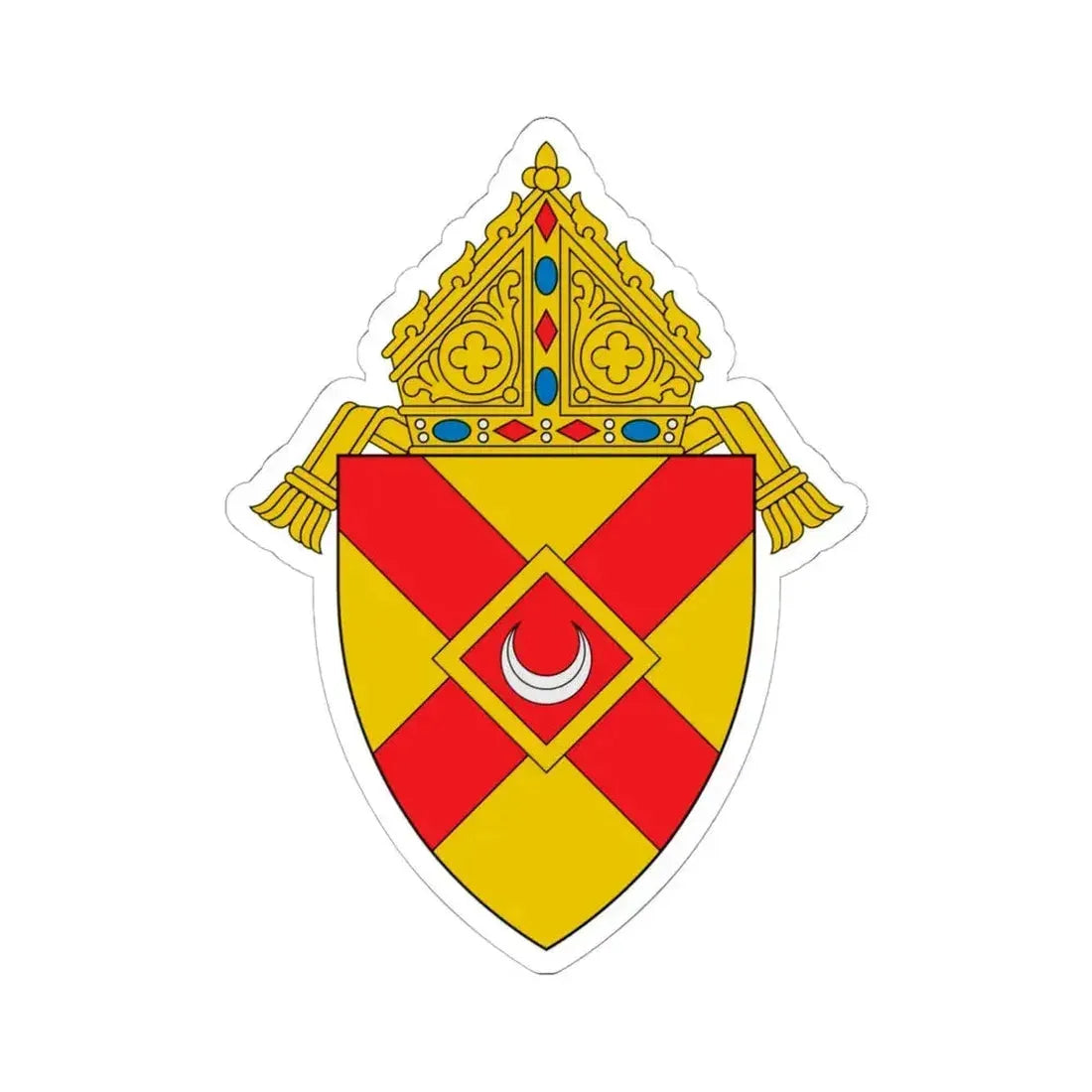 Diocese of Rochester - STICKER Vinyl Kiss-Cut Decal 6 Inch White - The Sticker Space