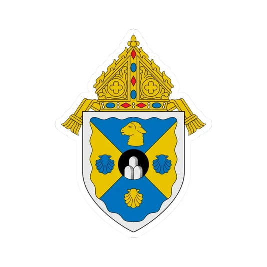 Diocese of Rockville Centre - STICKER Vinyl Kiss-Cut Decal 2 Inch White - The Sticker Space