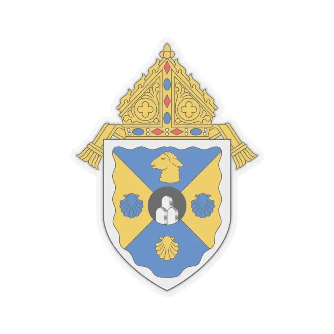 Diocese of Rockville Centre - STICKER Vinyl Kiss-Cut Decal 6 Inch Transparent - The Sticker Space