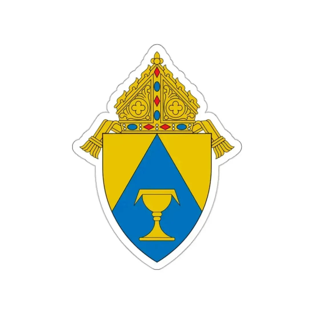 Diocese of Sacramento - STICKER Vinyl Die-Cut Decal White Die-Cut 2 Inch - The Sticker Space
